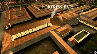 Animation of ancient Roman Fort in Caerleon Wales [upl. by Doomham]