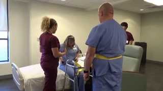 Physical Therapy Transfer Training  How To Transfer From Wheelchair To Bed [upl. by Farlay]