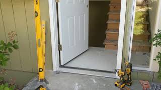 Jeld Wen Front Door Installation  Really crappy products and craftsmanship PART 1 [upl. by Lienhard]