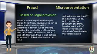 What is Difference Between Fraud amp Misrepresentation [upl. by Assin]