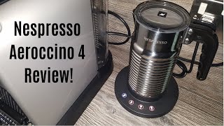 Nespresso Aeroccino 4 Milk Frother Review  Worth upgrading from the Aeroccino 3 [upl. by Ahsilet400]