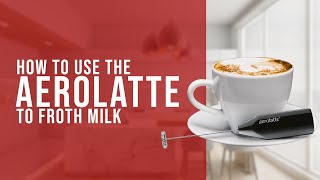 How To Use the AeroLatte To Froth Milk [upl. by Nylacaj]