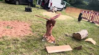 A fabulous range of wooden sculpture at Caerleon festival 2024 [upl. by Bowman]