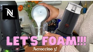 How To Foam Milk With Aeroccino 3 Make Coffee With Foam Tips amp Tricks  Easy Foamed Latte Recipe [upl. by Brigitta417]