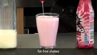 How to make a fat free milkshake using an aerolatte milk frother [upl. by Struve657]