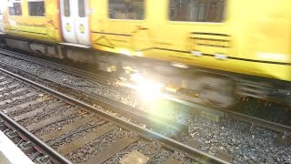 Merseyrail 507 009 making arcs at Birkdale station [upl. by Berglund]