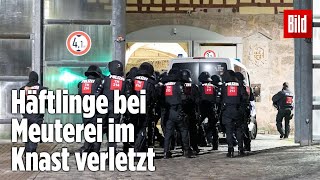 Gefängnismeuterei Polizei stürmt Knast in Thüringen  JVA Untermaßfeld [upl. by Richard]