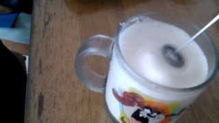 Aerolatte Review Frothing Cold Milk In Under 1 Minute [upl. by Ynaffik254]